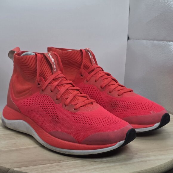 Womens Size 8.5 Lululemon Flare/White/Black Chargefeel Mid Ladies Workout Shoes - Picture 5 of 10